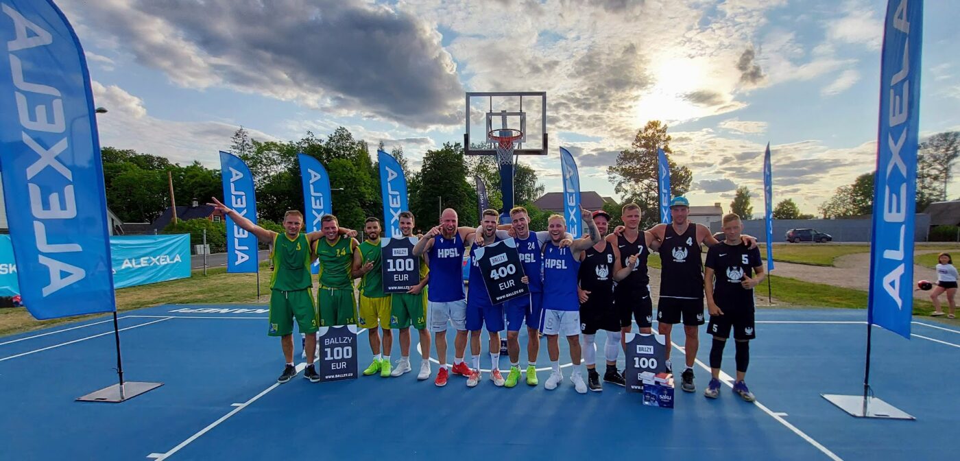 Alexela 3x3 võitjad Kanepi Streetball 2021