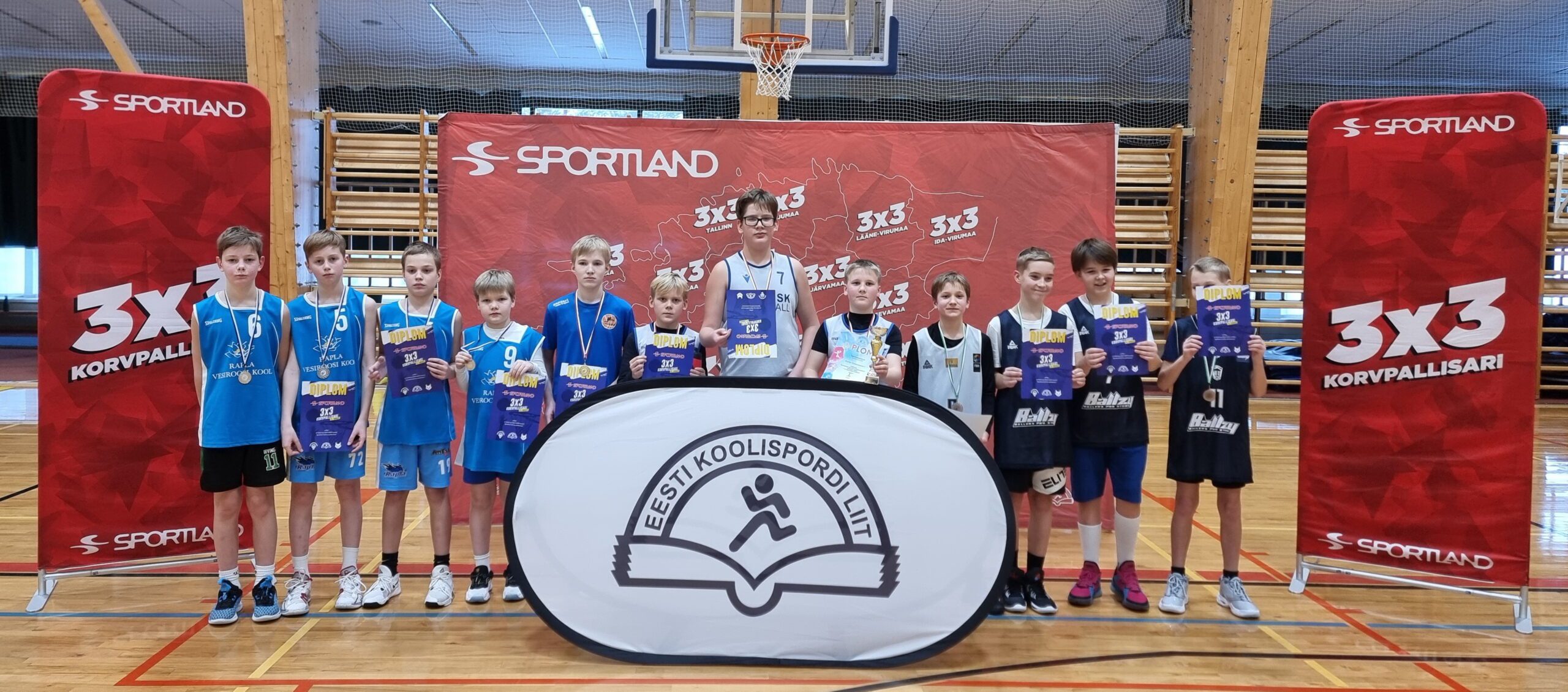 Sportland 3x3 Raplamaa 2023 1-5 poisid