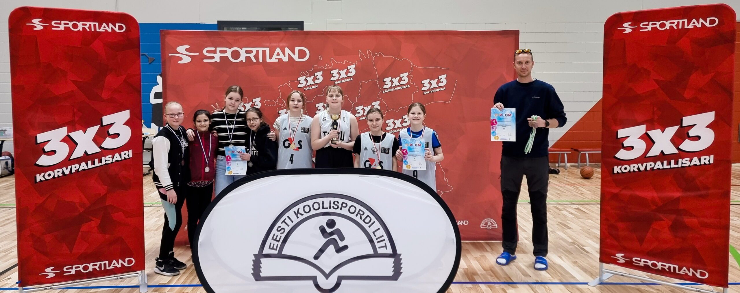 Sportland 3x3 Tartumaa 2023 1-5 tüdrukud