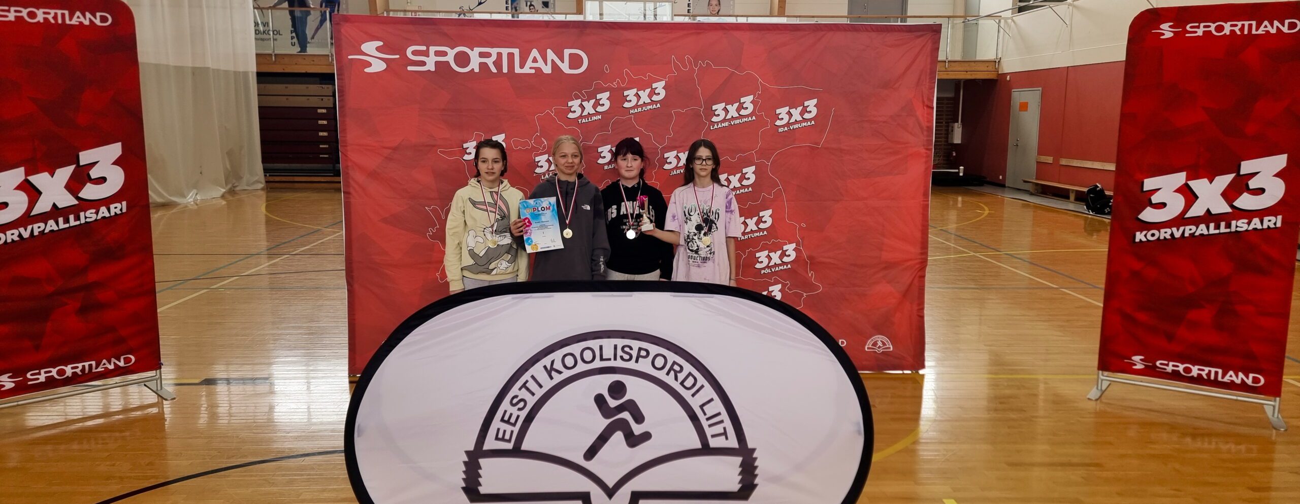Sportland 3x3 Ida-Virumaa 2023 1-5 tüdrukud